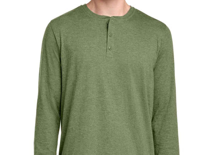 District Perfect Tri Long Sleeve Henley DT145
