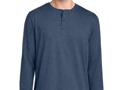 District Perfect Tri Long Sleeve Henley DT145