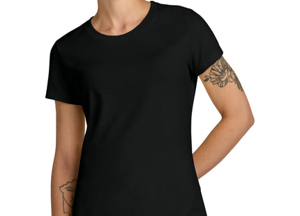 District Women's Perfect Weight CVC Tee DT188 Jet Black
