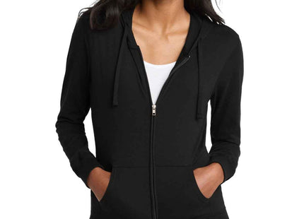 District Women's Fitted Jersey FullZip Hoodie DT2100