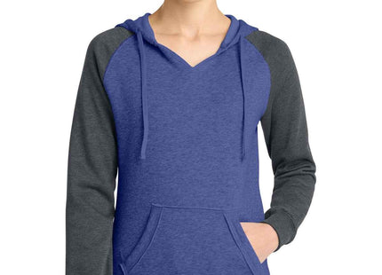 District Women's Lightweight Fleece Raglan Hoodie DT296