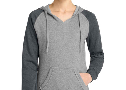 District Women's Lightweight Fleece Raglan Hoodie DT296