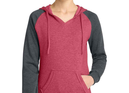 District Women's Lightweight Fleece Raglan Hoodie DT296