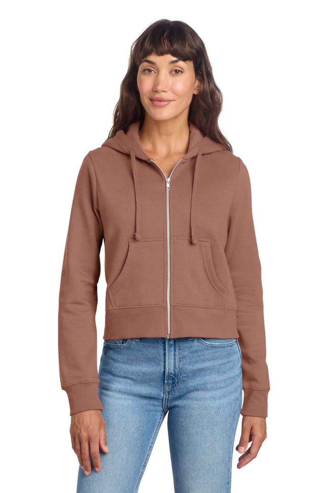 District Women's VIT Fleece FullZip Hoodie DT6103