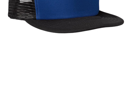 District Flat Bill Snapback Trucker Cap DT624 Royal OSFA