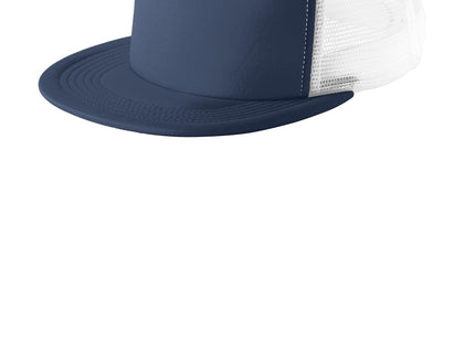 District Flat Bill Snapback Trucker Cap DT624 New Navy OSFA