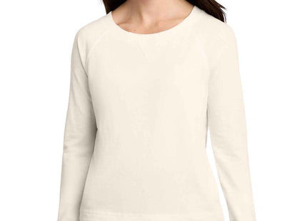District Women's Featherweight French Terry Long Sleeve Crewneck DT672