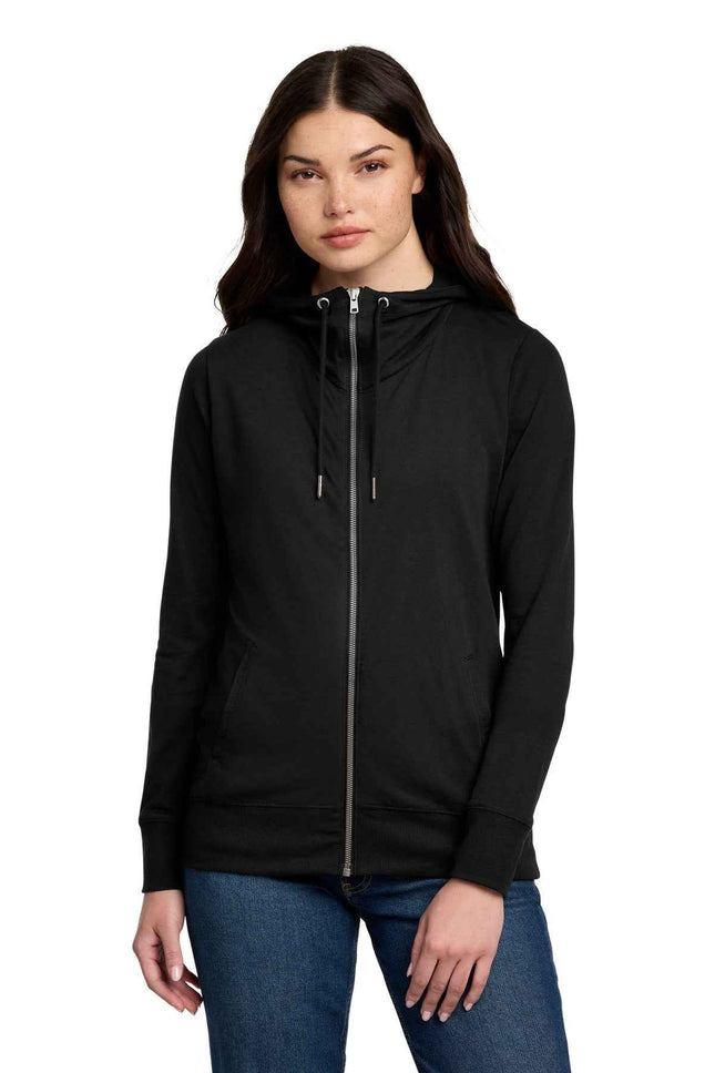 District Women's Featherweight French Terry FullZip Hoodie DT673