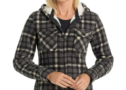 Eddie Bauer Women's Woodland Shirt Jac EB229 Grey Steel Bone