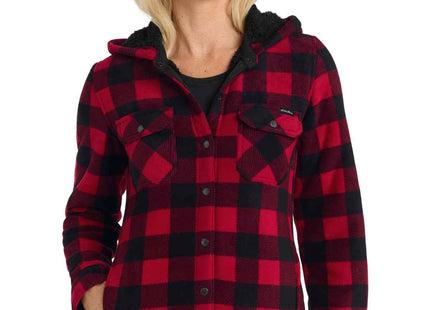 Eddie Bauer Women's Woodland Shirt Jac EB229 Radish Black