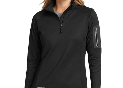 Eddie Bauer Women's 1/2Zip Performance Fleece EB235 Black