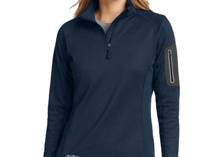 Eddie Bauer Women's 1/2Zip Performance Fleece EB235 River Blue Navy
