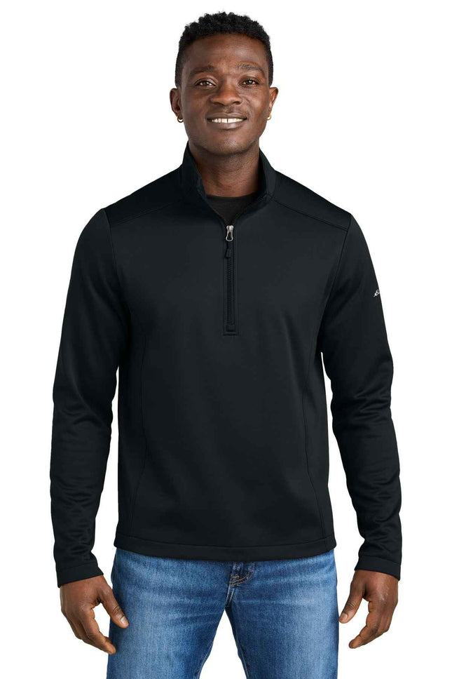 Eddie Bauer Smooth Mid Layer Fleece 1/2Zip EB2360 Black