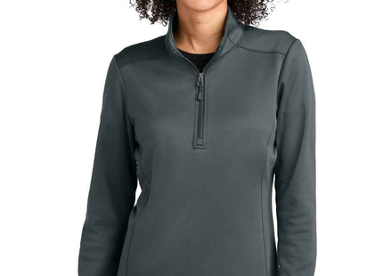 Eddie Bauer Women's Smooth Mid Layer Fleece 1/2Zip EB2370 Iron Gate