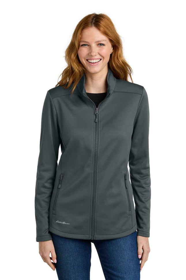 Eddie Bauer Women's Smooth Mid Layer Fleece FullZip EB2470 Iron Gate
