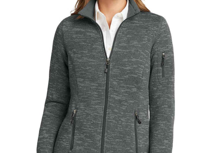 Eddie Bauer Women's Sweater Fleece FullZip EB251 Dark Grey Heather