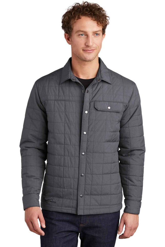 Eddie Bauer Shirt Jac EB502 Charcoal Grey Heather