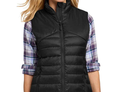 Eddie Bauer Women's Quilted Vest EB513 Deep Black