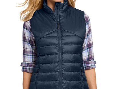 Eddie Bauer Women's Quilted Vest EB513 River Blue Navy