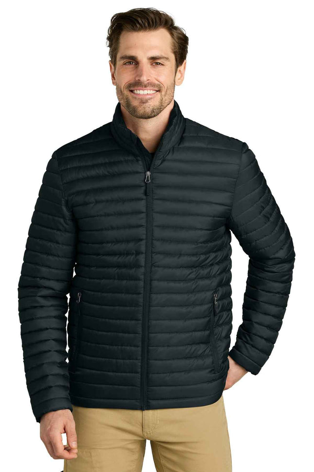 Eddie Bauer Packable Quilted FullZip EB514 Black