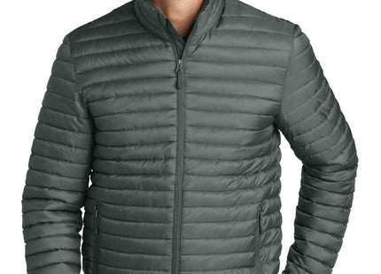 Eddie Bauer Packable Quilted FullZip EB514 Metal Grey