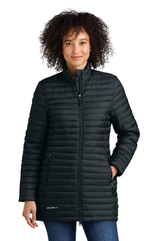 Eddie Bauer Women's Packable Quilted FullZip EB515 Black