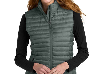 Eddie Bauer Women's Packable Quilted Vest EB517 Metal Grey