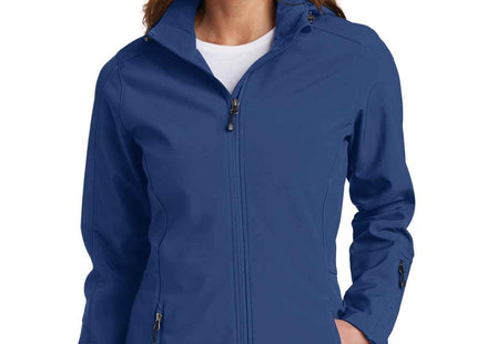 Eddie Bauer Women's Hooded Soft Shell Parka EB537 Admiral Blue