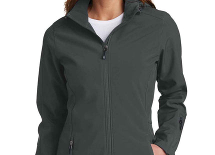 Eddie Bauer Women's Hooded Soft Shell Parka EB537 Grey Steel