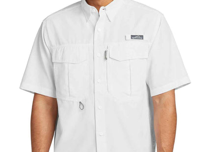 Eddie Bauer Short Sleeve Performance Fishing Shirt EB602 White