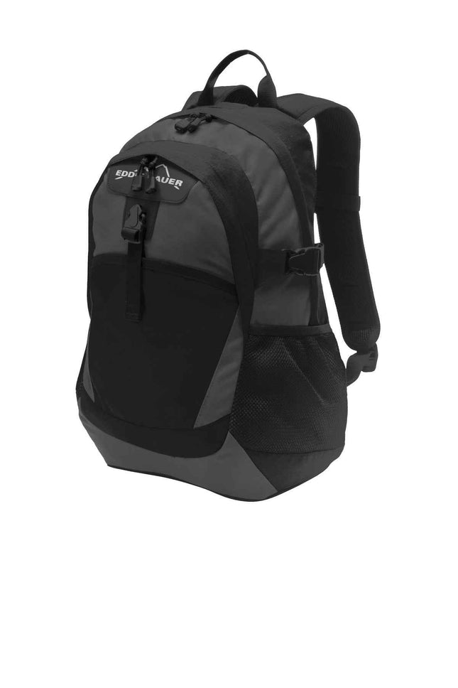 Eddie Bauer Ripstop Backpack EB910 Black Grey Steel OSFA