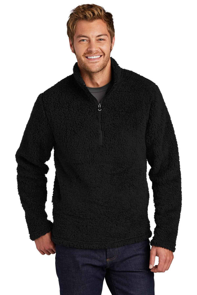 Port Authority Cozy 1/4Zip Fleece F130 Black
