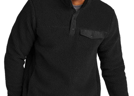 Port Authority Camp Fleece Snap Pullover F140 Deep Black