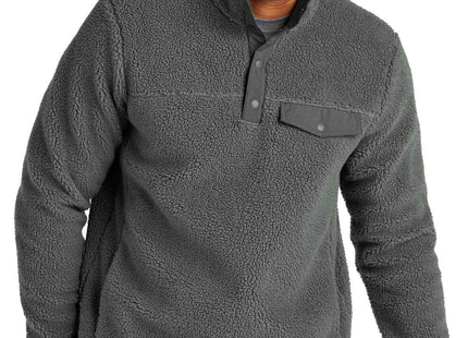 Port Authority Camp Fleece Snap Pullover F140 Grey Steel