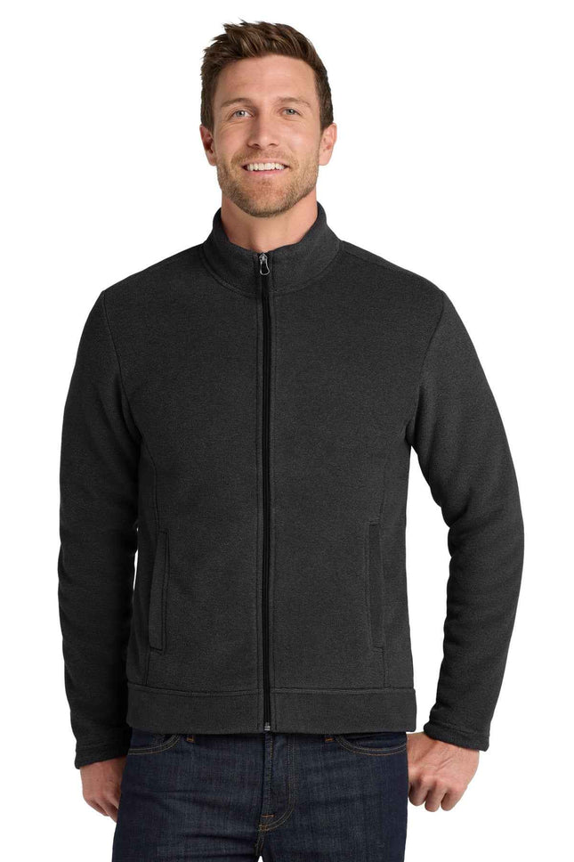 Port Authority Ultra Warm Brushed Fleece Jacket F211 Graphite Deep Black