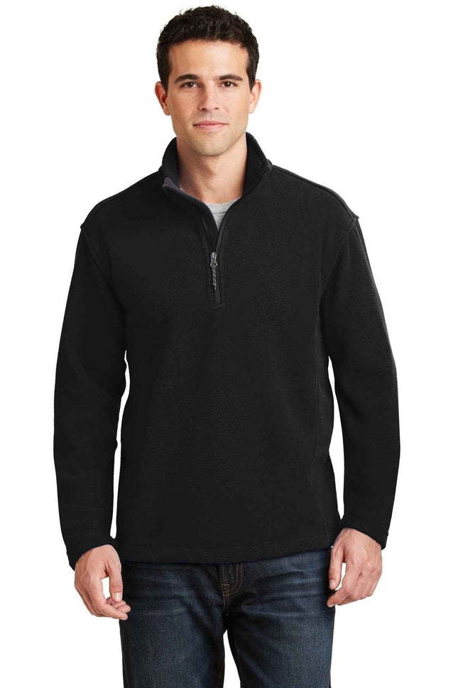 Port Authority Value Fleece 1/4Zip Pullover F218 Black