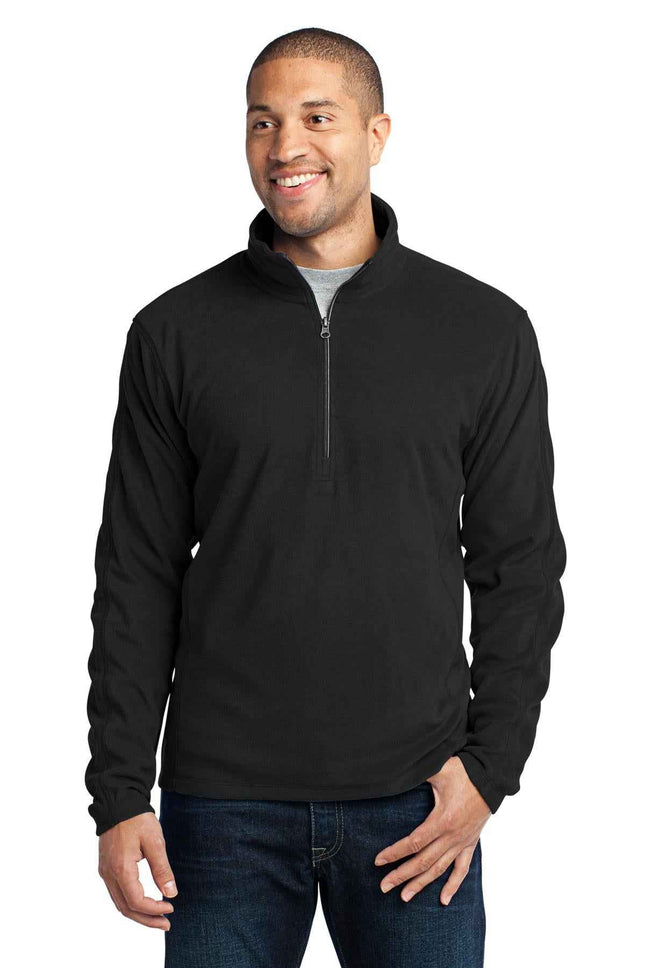 Port Authority Microfleece 1/2Zip Pullover F224 Black