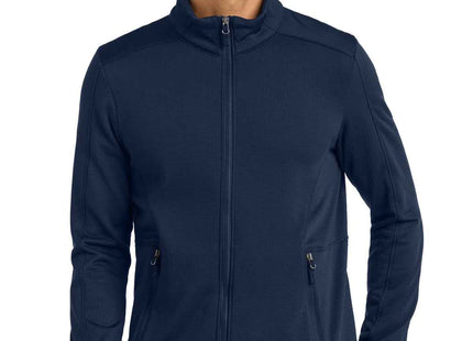 Port Authority Grid Fleece Jacket F239 River Blue Navy
