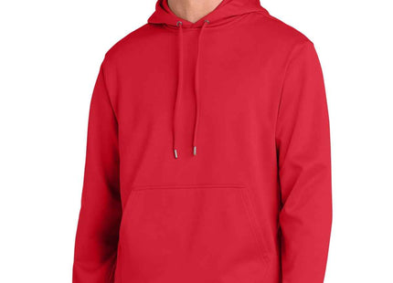 SportTek SportWick Fleece Hooded Pullover F244 Deep Red