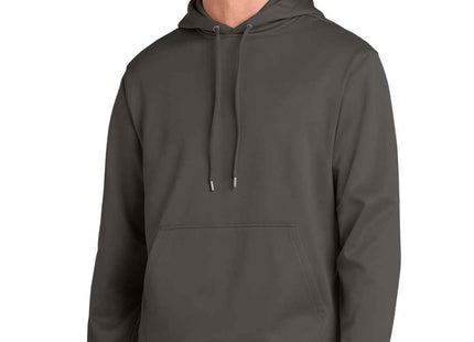 SportTek SportWick Fleece Hooded Pullover F244 Iron Grey
