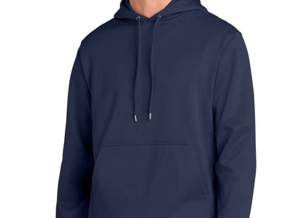 SportTek SportWick Fleece Hooded Pullover F244 Navy