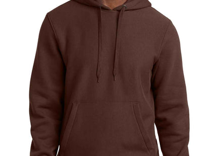 SportTek Super Heavyweight Pullover Hooded Sweatshirt F281 Brown