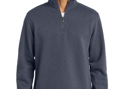 Port Authority Slub Fleece 1/4Zip Pullover F295 Slate Grey