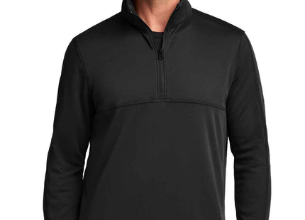 Port Authority Smooth Fleece 1/4Zip F804 Deep Black