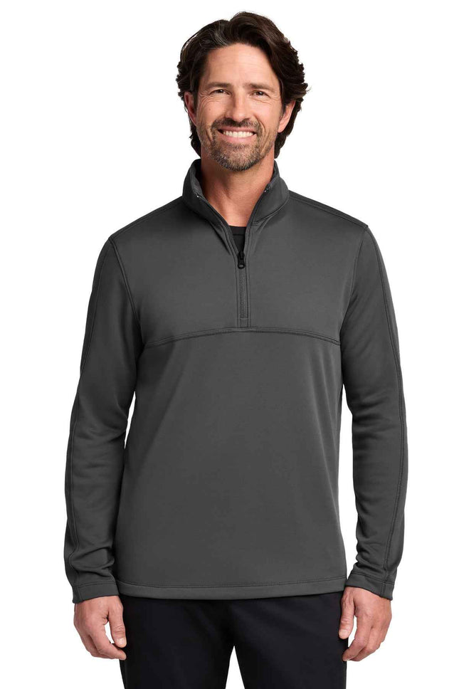 Port Authority Smooth Fleece 1/4Zip F804 Graphite