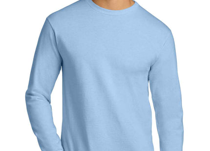 Gildan Ultra Cotton 100% US Cotton Long Sleeve T Shirt G2400 Light Blue