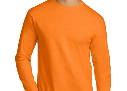 Gildan Ultra Cotton 100% US Cotton Long Sleeve T Shirt G2400 S. Orange