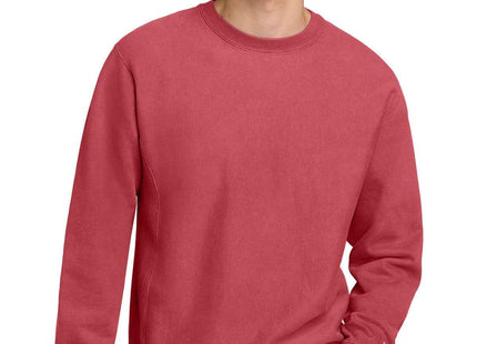 Champion Reverse Weave GarmentDyed Crewneck Sweatshirt GDS149 Crimson