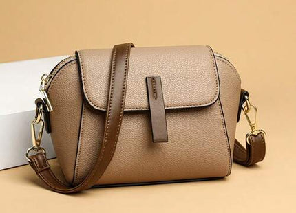 Women’s Mini Solid Color PU Flap Crossbody Shoulder Bag