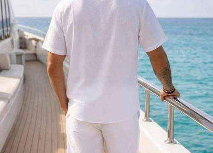 Men's Premium Plus Size Linen 2-Piece Set